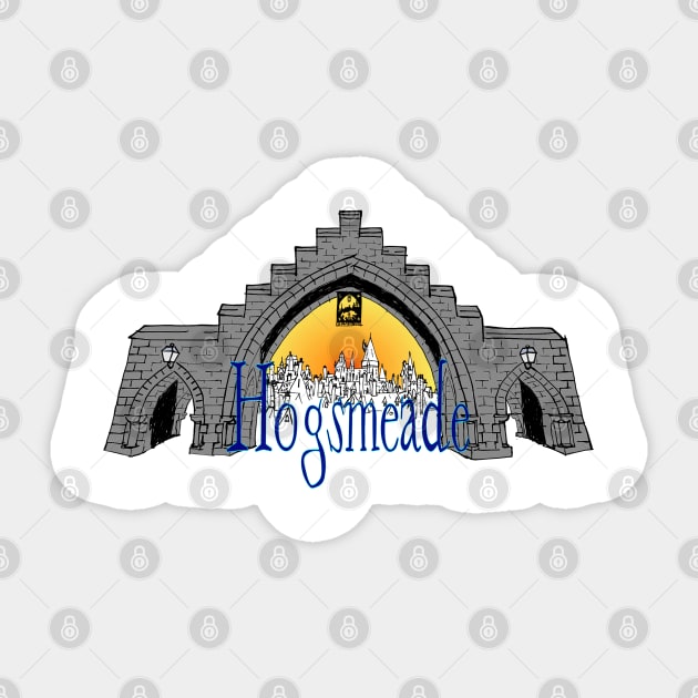 Hogsmeade Gate Sticker by Crew